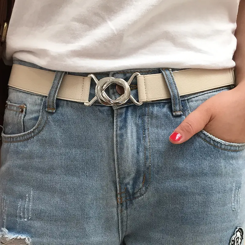 3cm Elastic Belt for Women with Stripes & Adjustable Closure - Image 25