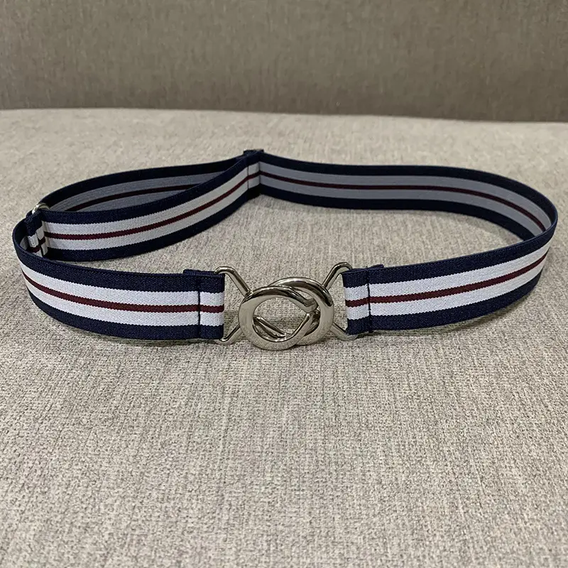 3cm Elastic Belt for Women with Stripes & Adjustable Closure - Image 10
