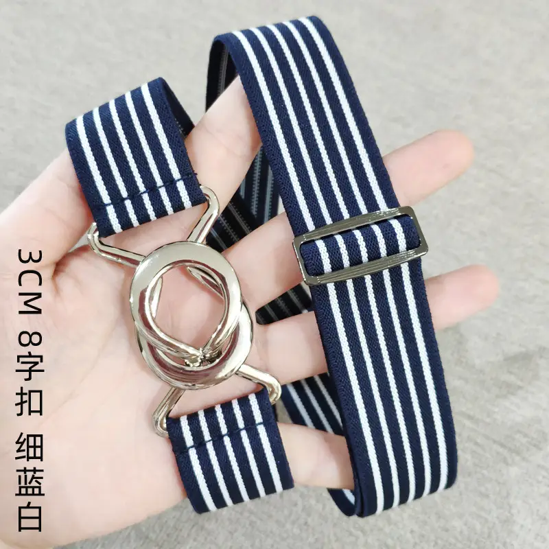 3cm Elastic Belt for Women with Stripes & Adjustable Closure - Image 17