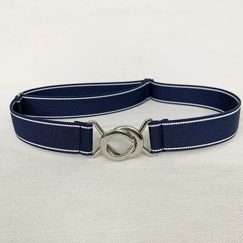3cm Elastic Belt for Women with Stripes & Adjustable Closure - Image 6