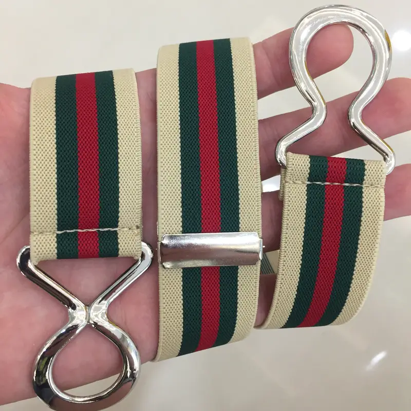 3cm Elastic Belt for Women with Stripes & Adjustable Closure - Image 9