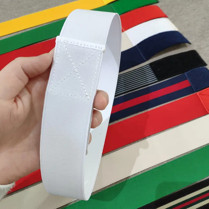 Men's 4cm Belt with Red Blue Stripe Waist Belt - Image 13
