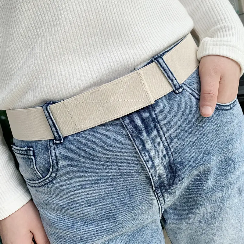 Men's 4cm Belt with Red Blue Stripe Waist Belt - Image 16