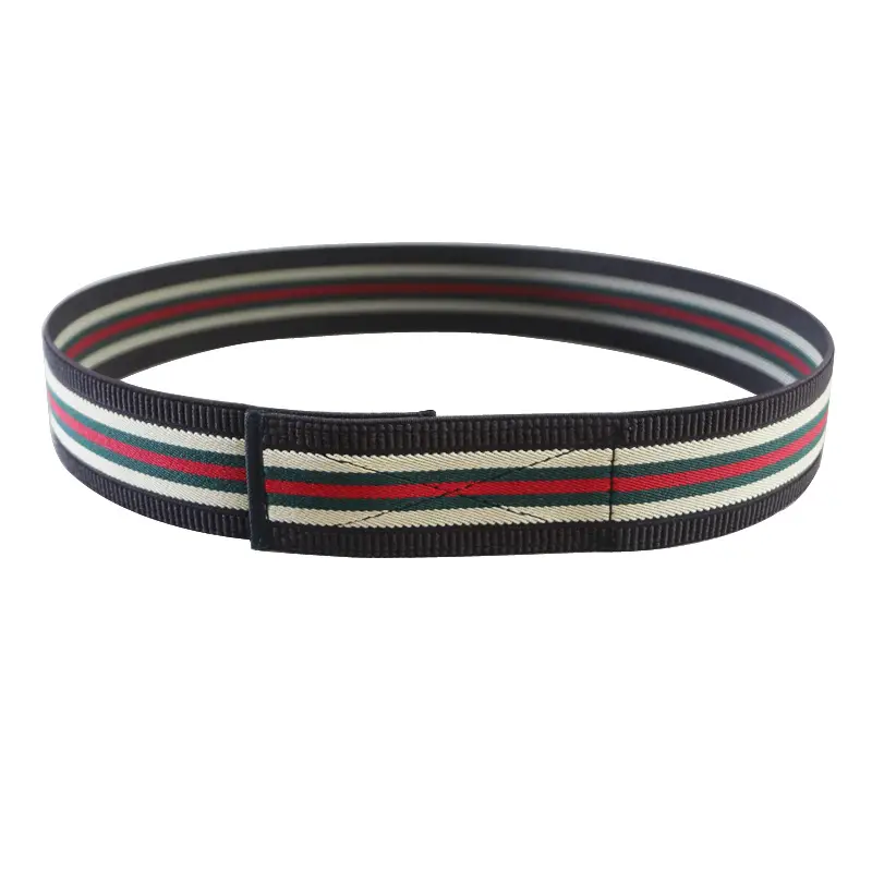 Men's 4cm Belt with Red Blue Stripe Waist Belt - Image 17