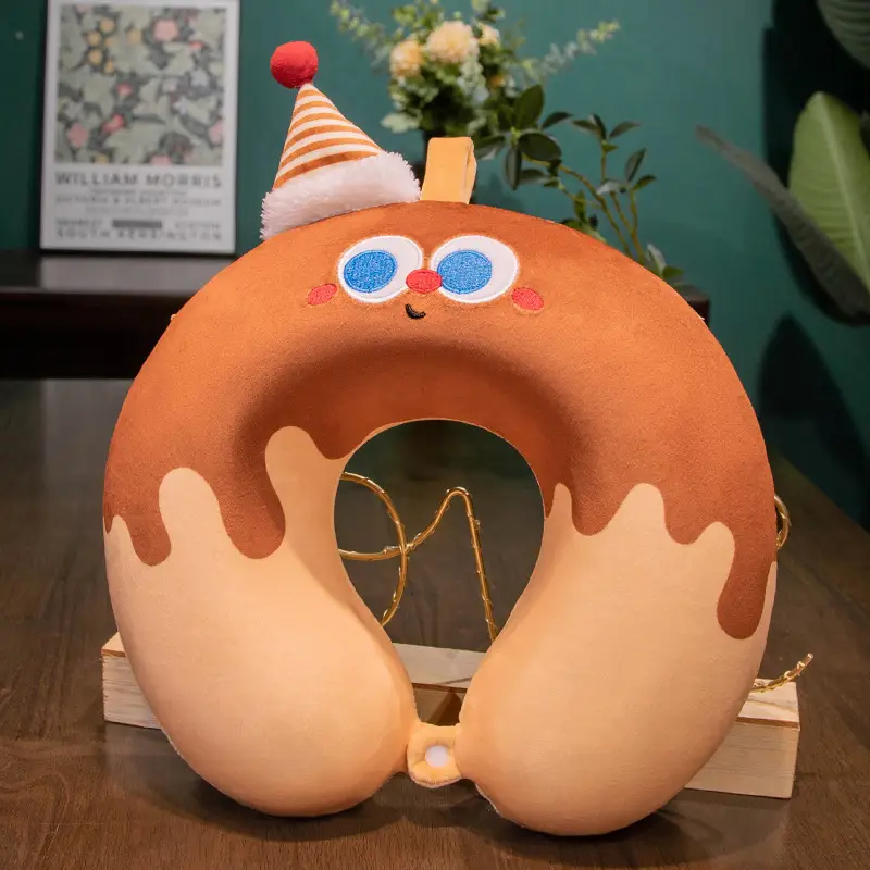 Cartoon U-Shaped Neck Pillow for Sleep and Travel - Image 2