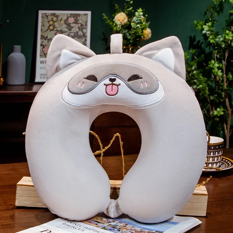 Cartoon U-Shaped Neck Pillow for Sleep and Travel - Image 25