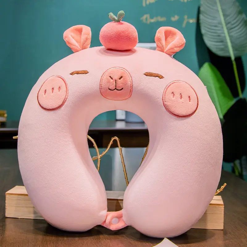 Cartoon U-Shaped Neck Pillow for Sleep and Travel - Image 29
