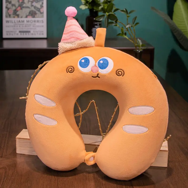 Cartoon U-Shaped Neck Pillow for Sleep and Travel - Image 4