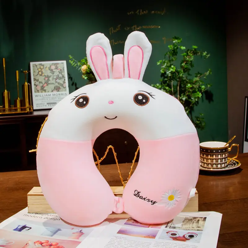 Cartoon U-Shaped Neck Pillow for Sleep and Travel - Image 6