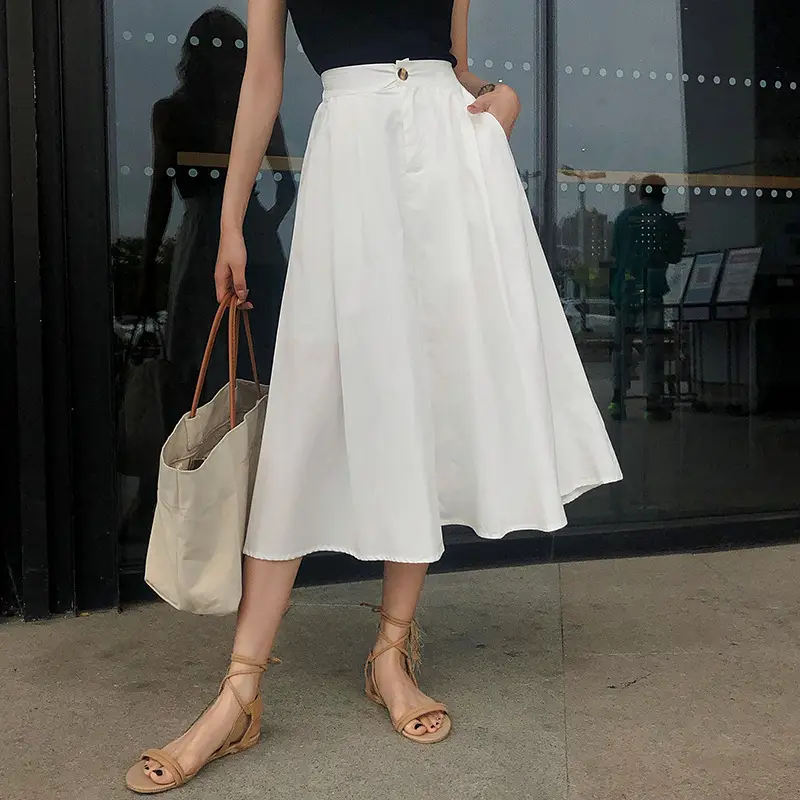 French High-Waisted Black Skirt for Women 2023 - Image 2