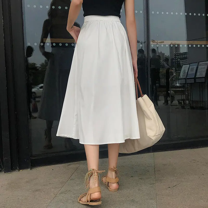 French High-Waisted Black Skirt for Women 2023 - Image 5