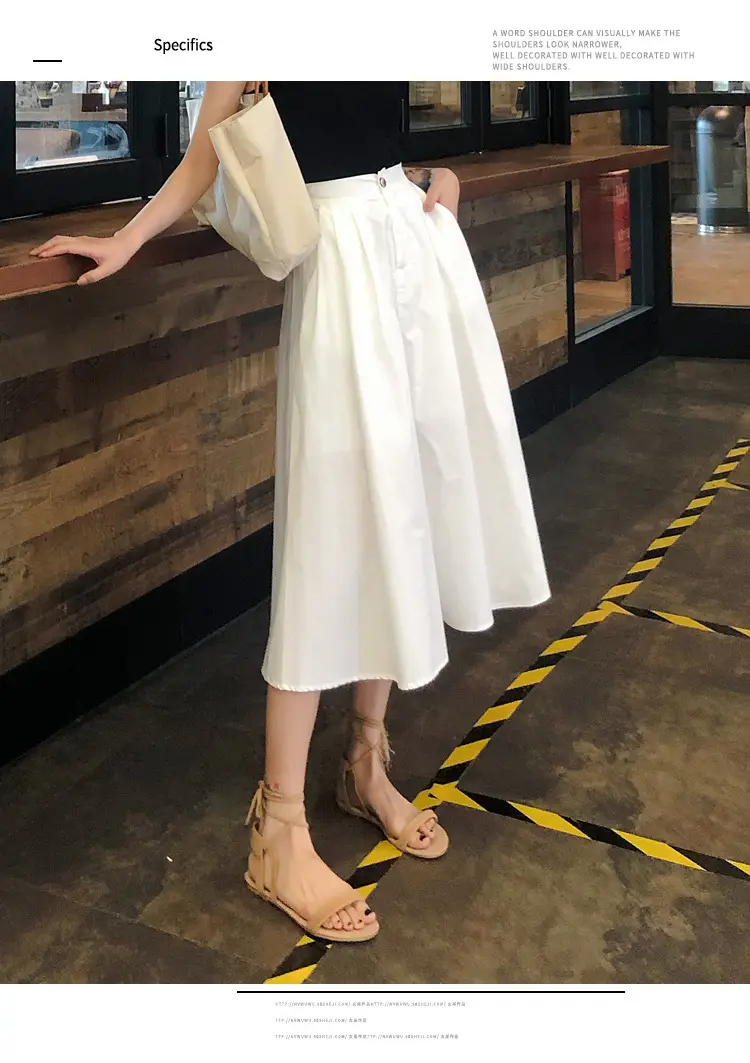 French High-Waisted Black Skirt for Women 2023 — feature 17