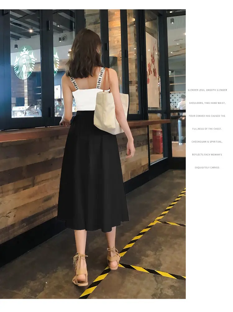 French High-Waisted Black Skirt for Women 2023 — feature 26