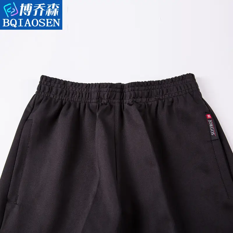 Black Full Elastic Men's Pants for Work - Image 5