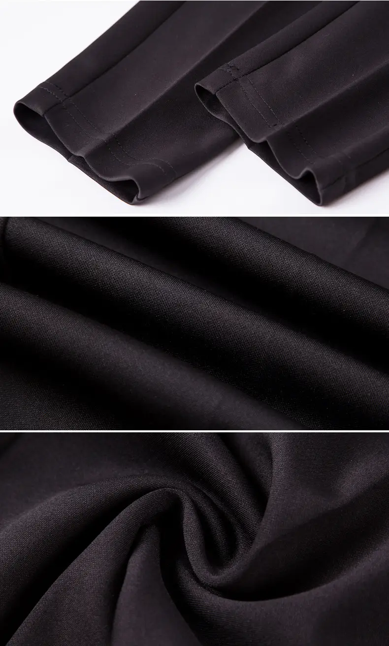 Black Full Elastic Men's Pants for Work — feature 10