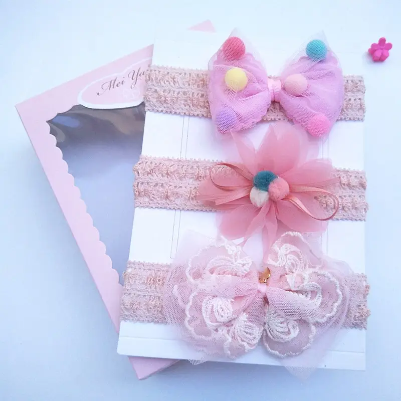 Baby Hair Accessories Set with Crown & Bow