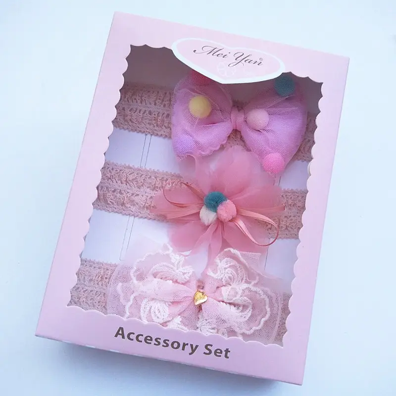 Baby Hair Accessories Set with Crown & Bow