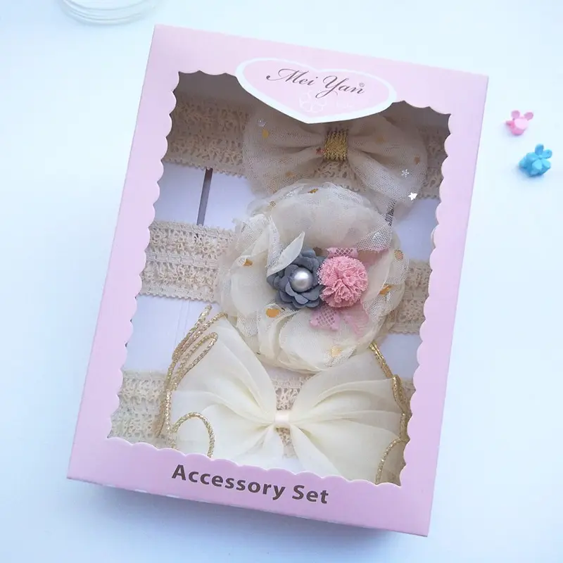Baby Hair Accessories Set with Crown & Bow
