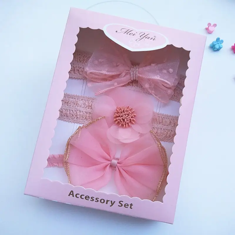 Baby Hair Accessories Set with Crown & Bow