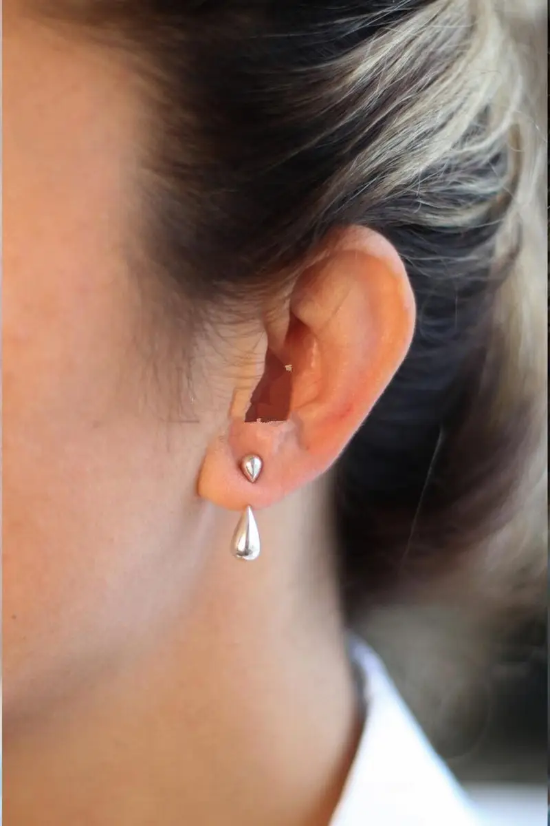 S925 Silver Drop Earrings Set for Women - Image 5