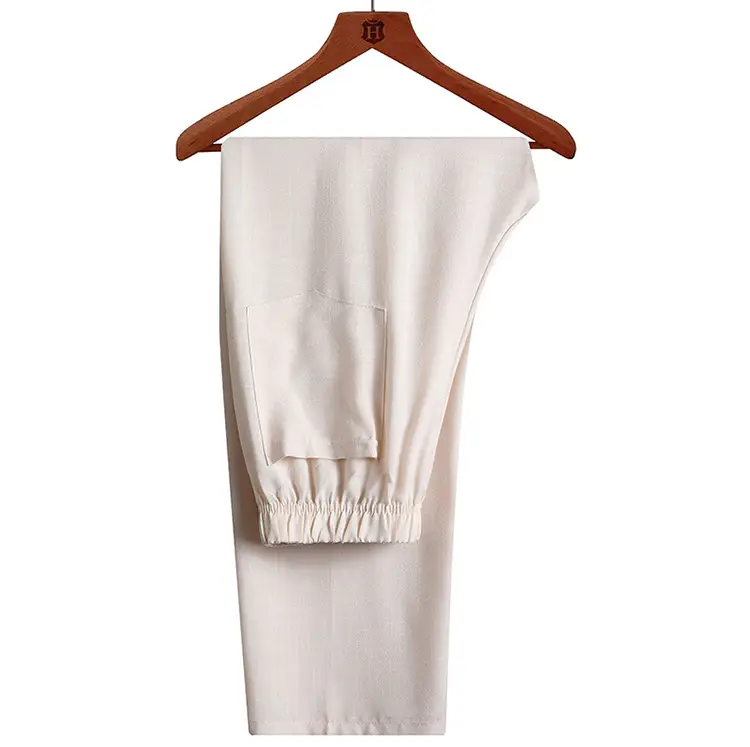 Men Linen Tang Suit Cream Grandpa Elderly — feature 12
