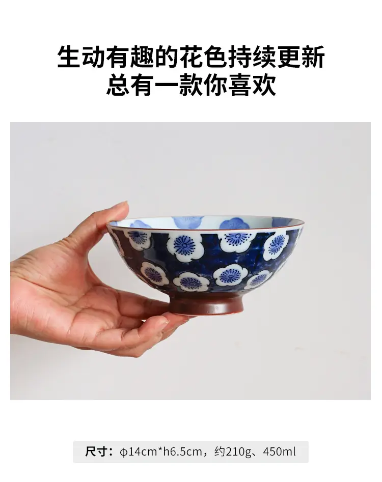 Japanese Imported Ceramic Rice Bowl Microwaveable Anti-Scalding — feature 15