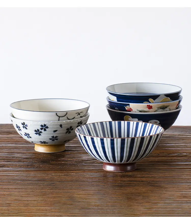 Japanese Imported Ceramic Rice Bowl Microwaveable Anti-Scalding — feature 9