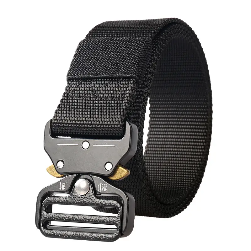 Zinc Alloy Cobra Buckle Tactical Belt for Men