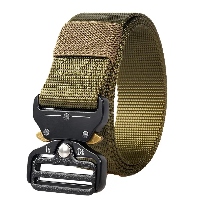 Zinc Alloy Cobra Buckle Tactical Belt for Men - Image 2