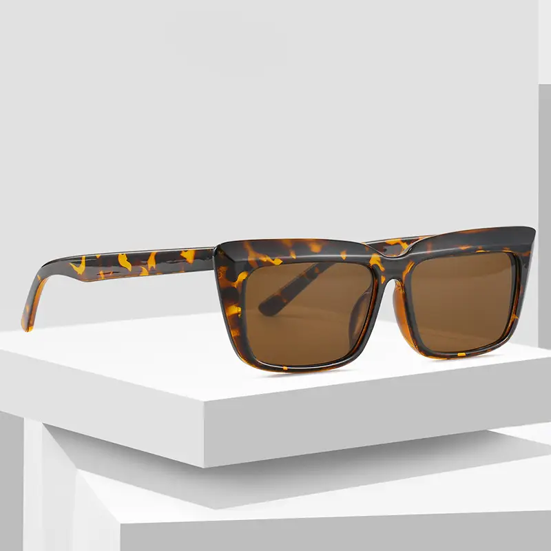 Purple Square Frame Sunglasses European American Fashion - Image 6