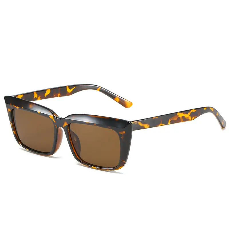 Purple Square Frame Sunglasses European American Fashion