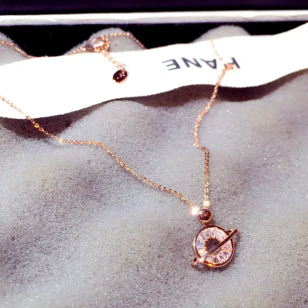 Japanese & Korean Trend Classic Rhinestone Clavicle Necklace - Image 5