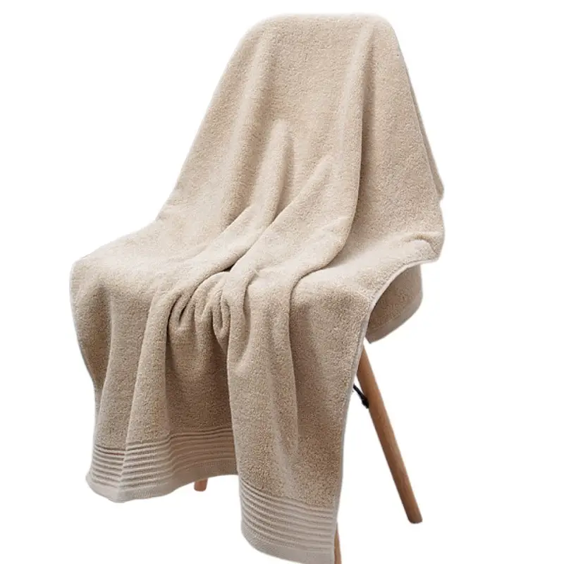 Pure Cotton Bath Towel 70x140 Thickened Soft Absorbent - Image 9