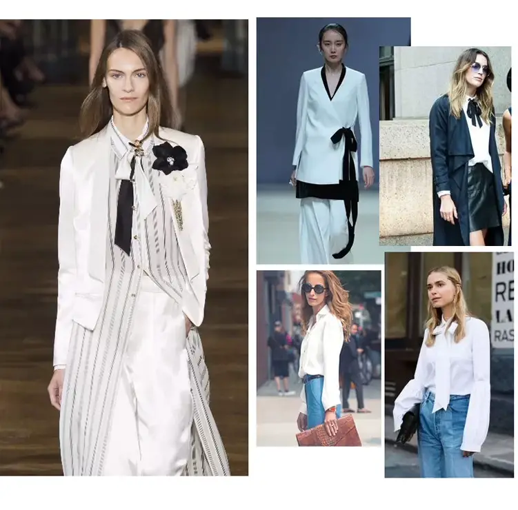 Korean Style White Long Sleeve Doll Collar Shirt for Women — feature 3