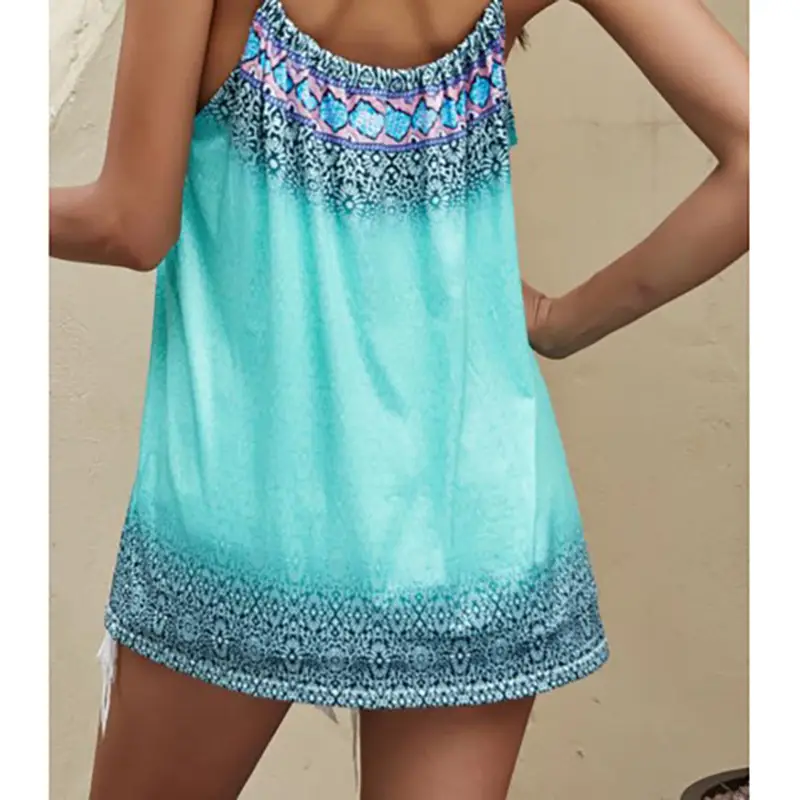 2024 Women's Summer Printed Camisole Top with Colorful Gradient - Image 6
