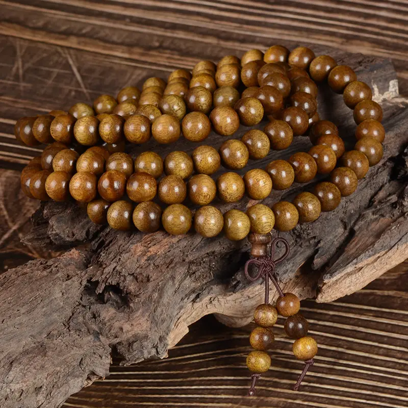 Jifangyuan 20mm Wooden Buddha Bracelet for Men