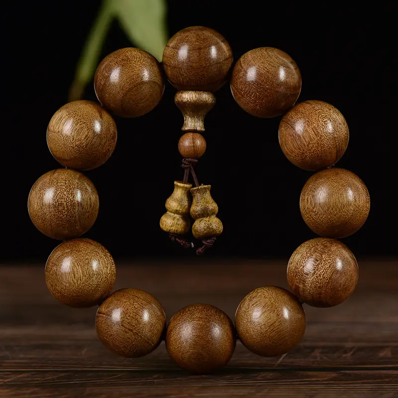 Jifangyuan 20mm Wooden Buddha Bracelet for Men