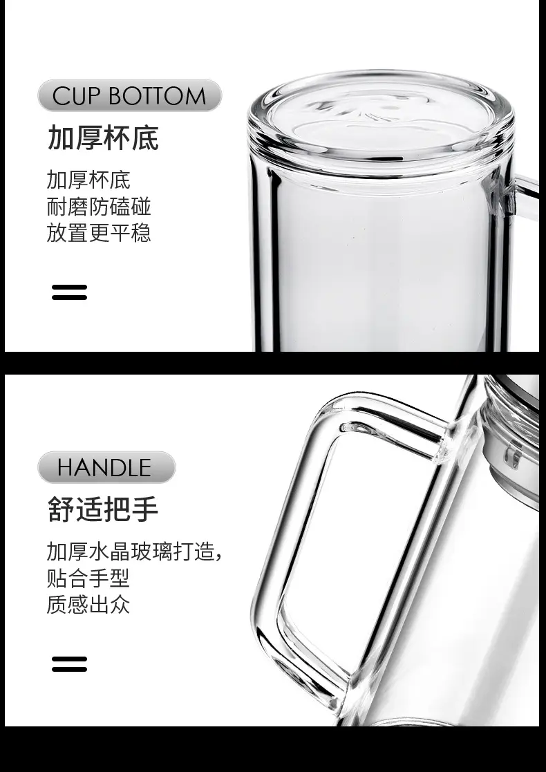 Double Glass Bubble Cup High Temp Glass Cup Wholesale — feature 13