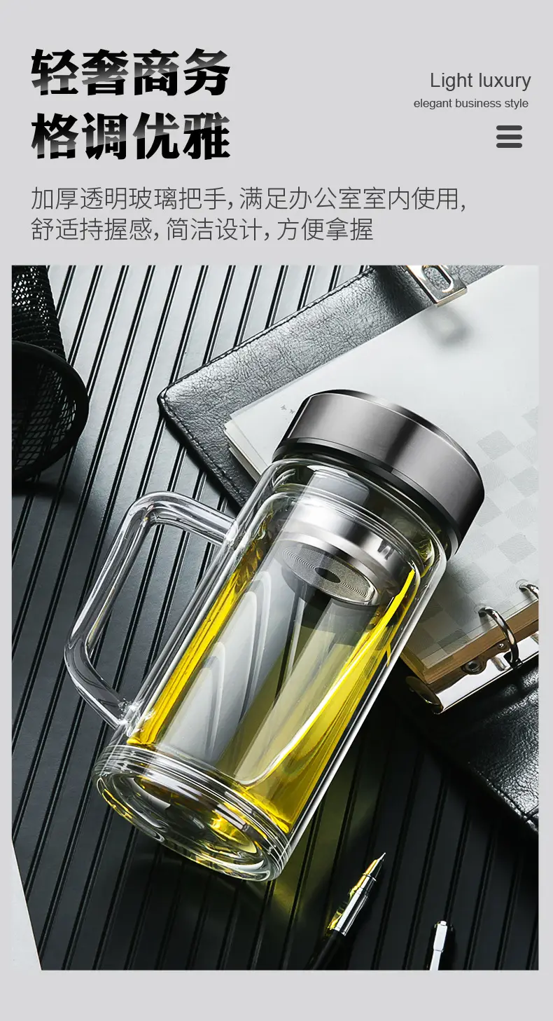 Double Glass Bubble Cup High Temp Glass Cup Wholesale — feature 6