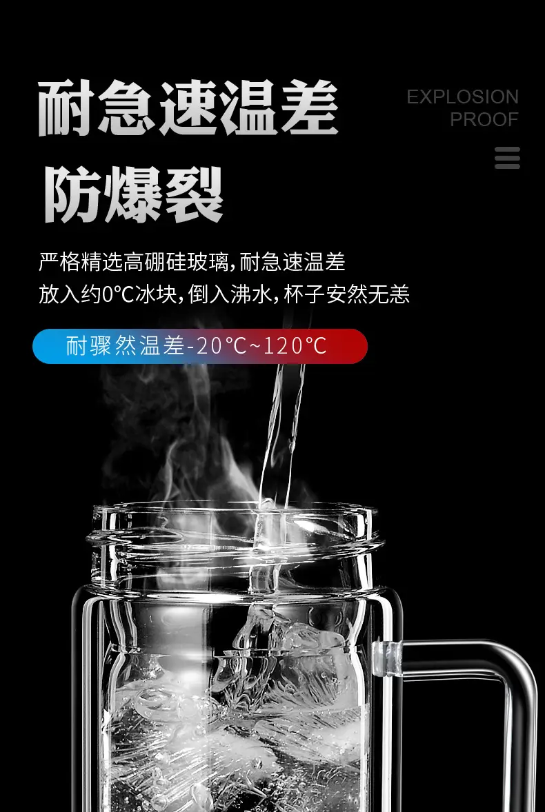 Double Glass Bubble Cup High Temp Glass Cup Wholesale — feature 8