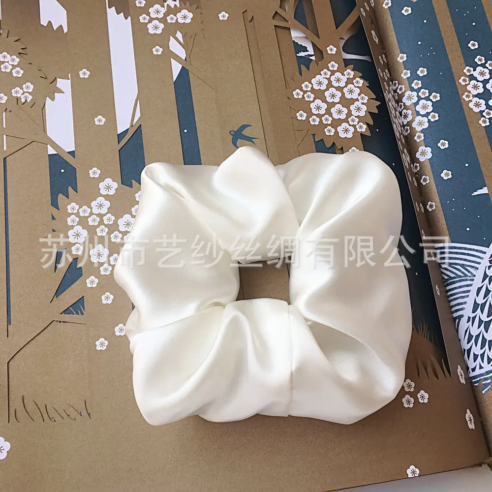 Shiny 22mm Silk Hair Scrunchie Large