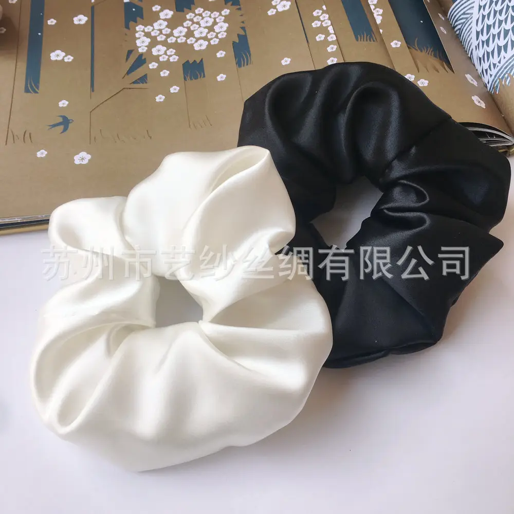 Shiny 22mm Silk Hair Scrunchie Large
