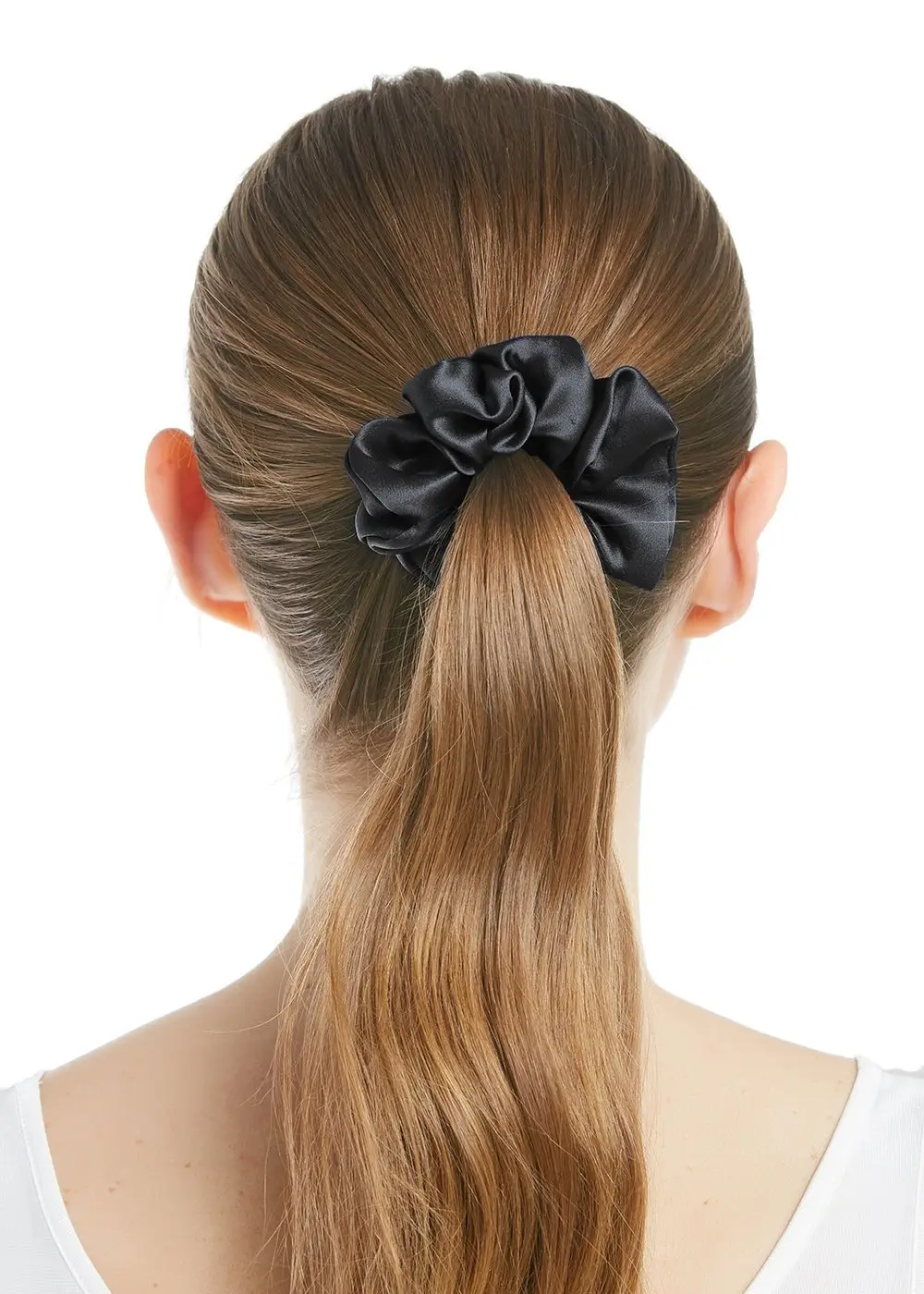 Shiny 22mm Silk Hair Scrunchie Large — feature 10