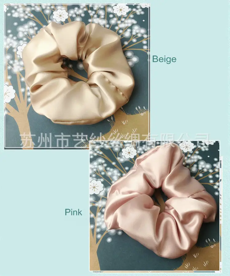 Shiny 22mm Silk Hair Scrunchie Large — feature 4