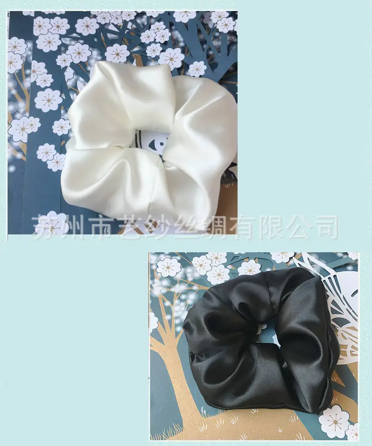 Shiny 22mm Silk Hair Scrunchie Large — feature 5