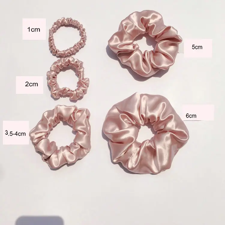Shiny 22mm Silk Hair Scrunchie Large — feature 7