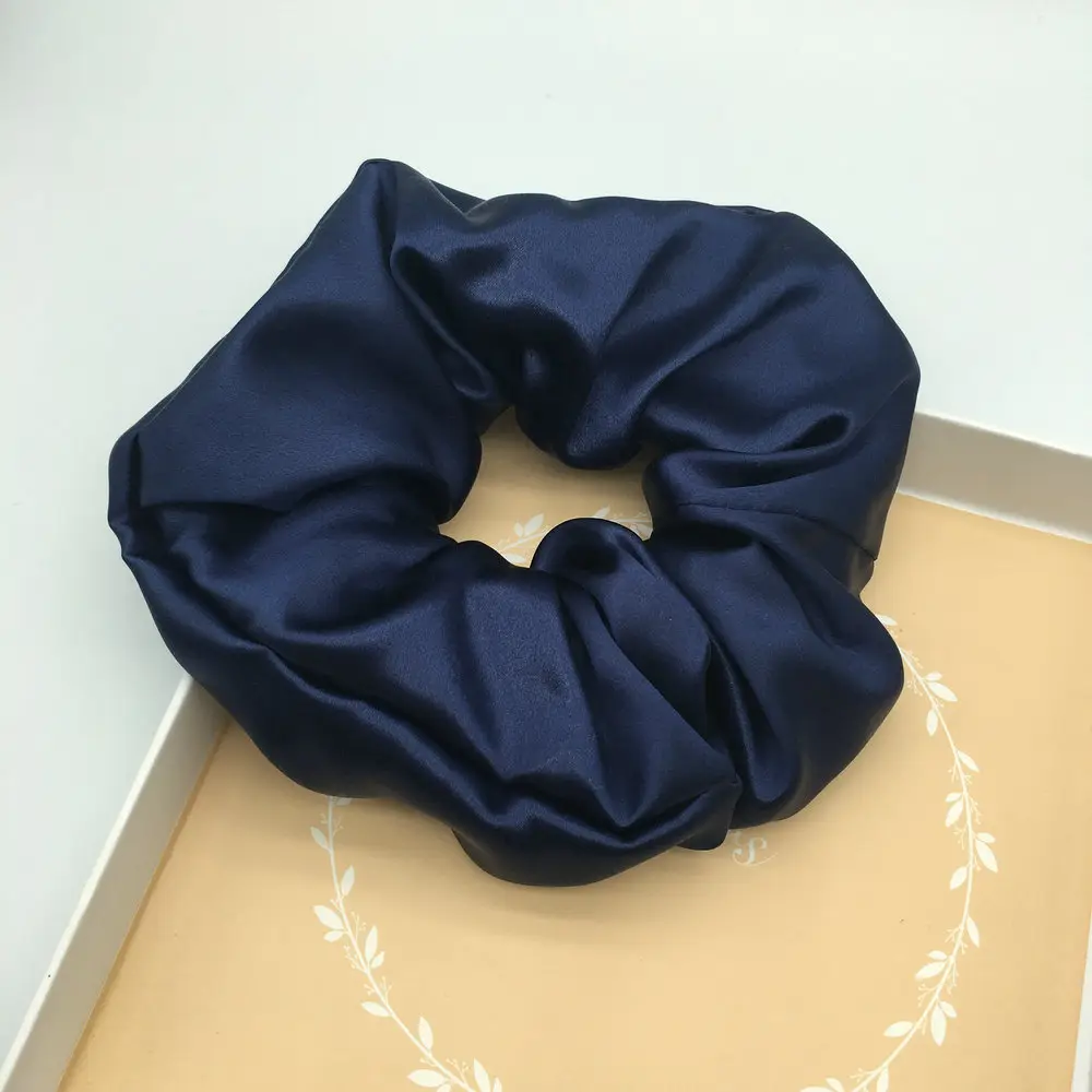 Shiny 22mm Silk Hair Scrunchie Large
