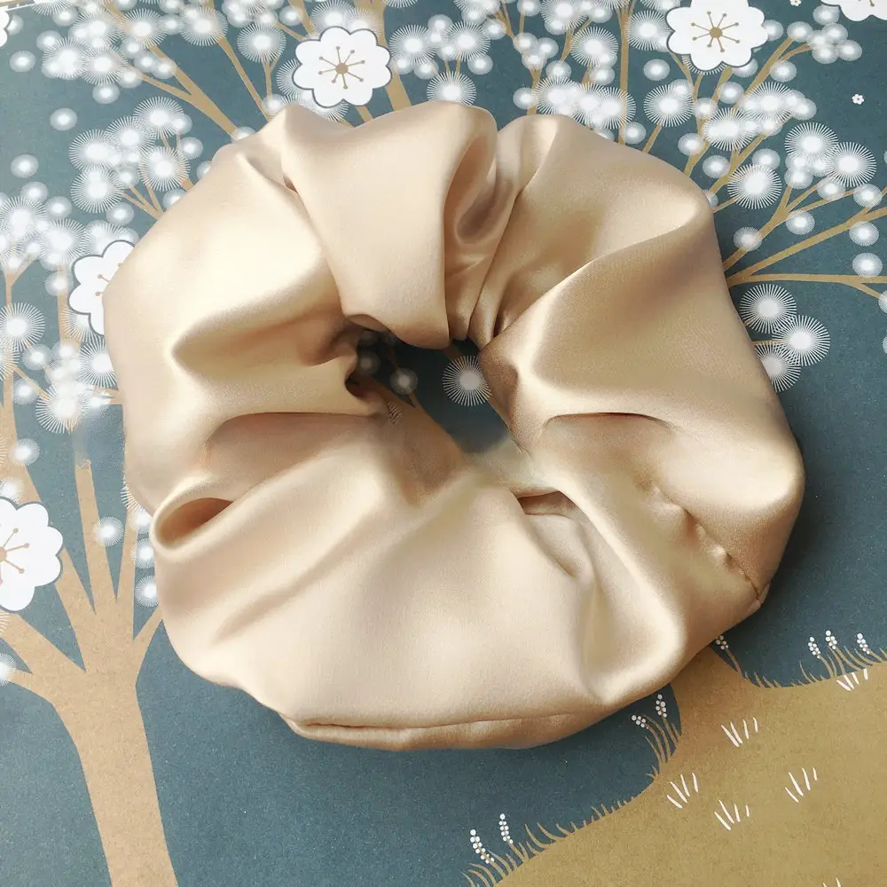 Shiny 22mm Silk Hair Scrunchie Large