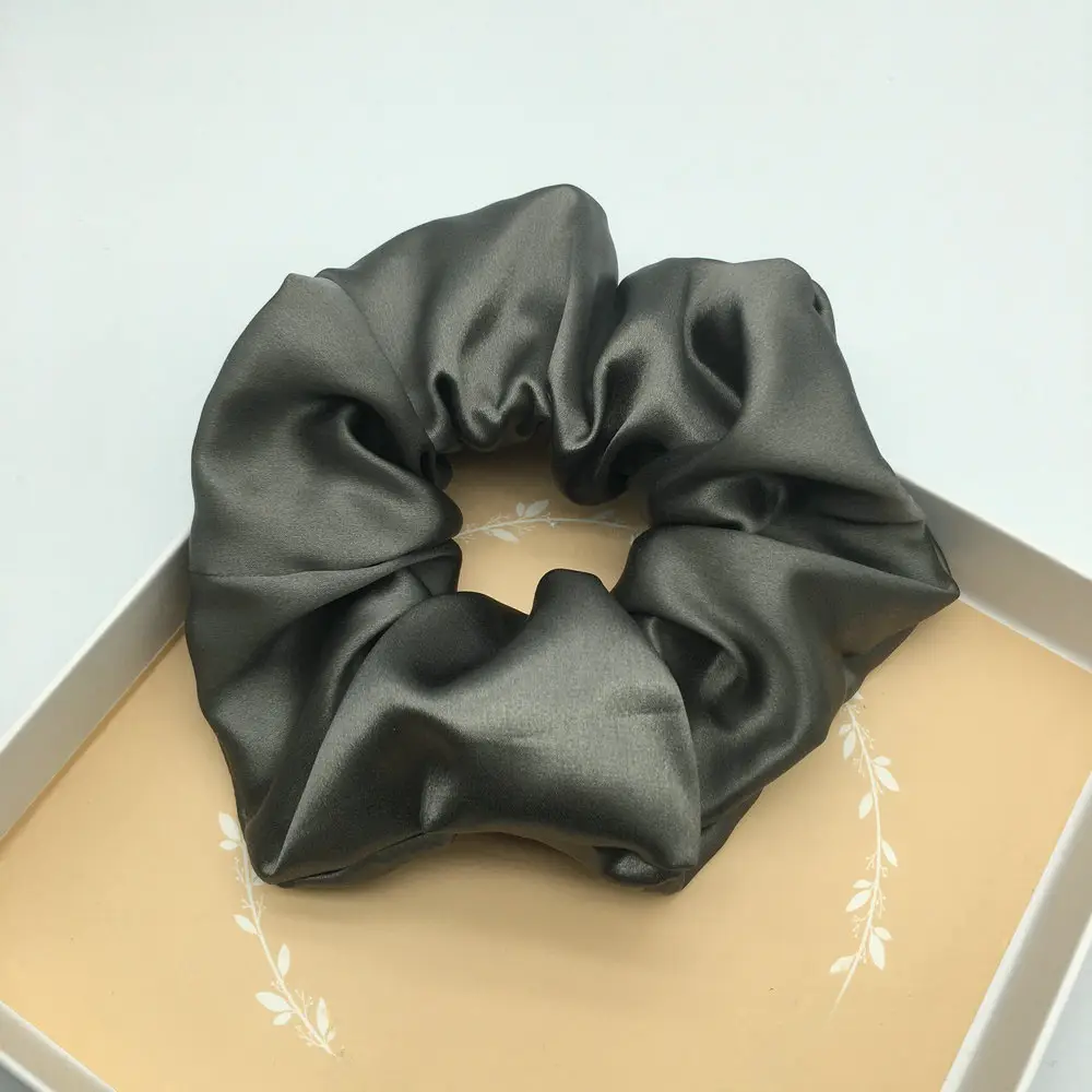 Shiny 22mm Silk Hair Scrunchie Large