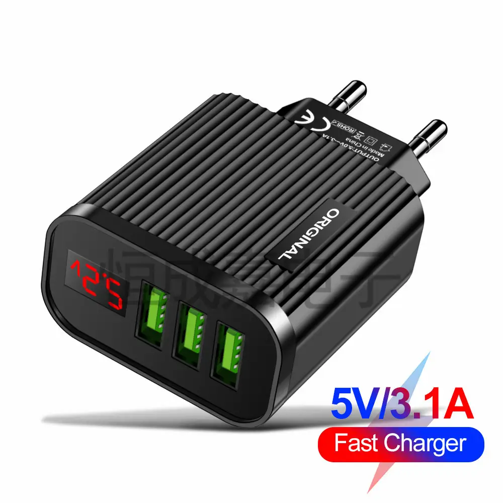 5V3.1A USB Charger with Digital Display - Image 3